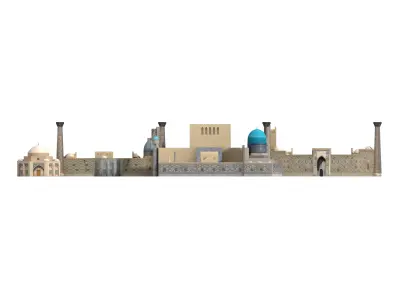 Registan Palast 3D model
