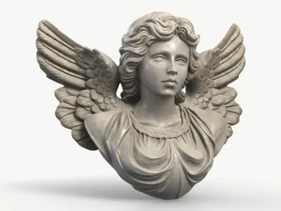 Winged Angel Bust 1 3D model