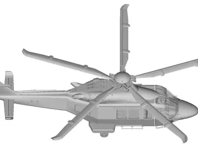 AW - 139 Helicopter 3D print model