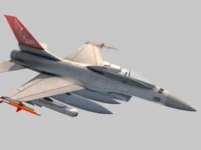 F-16 fighting falcon 3D model shop