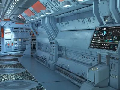 Command Center Corridor 3D model