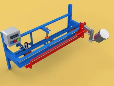 AUTOMATIC PAINT SPRAYING MACHINE SPRAYER COATING AIRBRUSH TOOL 3D model