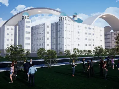 Commercial Building 3D model