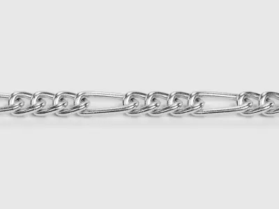 Link Chain V2 - Steel Figaro Proof  3D model