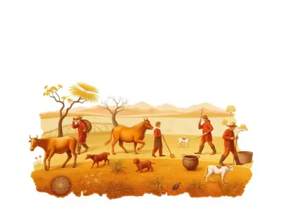 Rustic Farming Scene model pack Low-poly 3D model