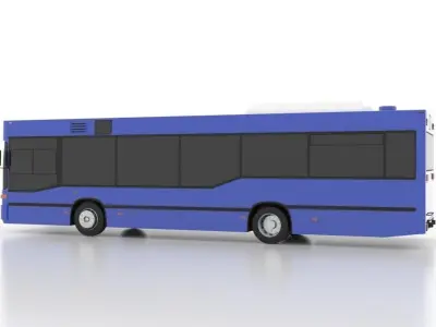 Mercedes-Benz O405N2K France Low Low-poly 3D model