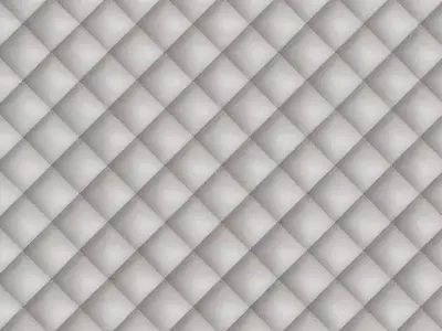 White Padded Metal Shielding PBR Seamless Texture