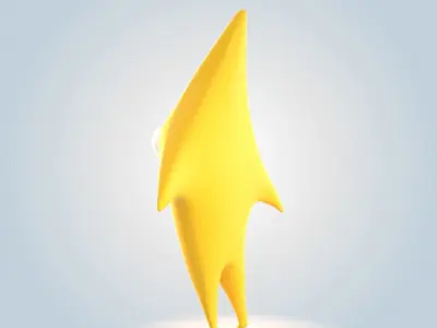 Cartoon Star 3D model