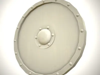 Stylized Shield Low-poly 3D model buy