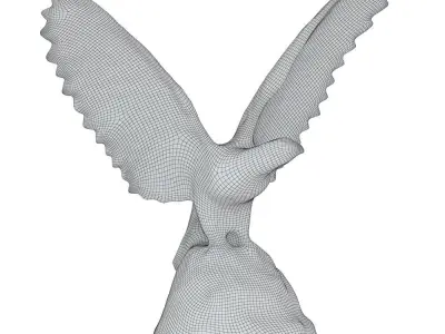 Decorative Hawk Figurine 3D model