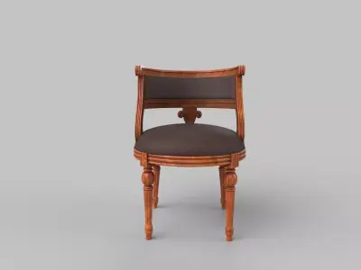 chair wooden 3D model