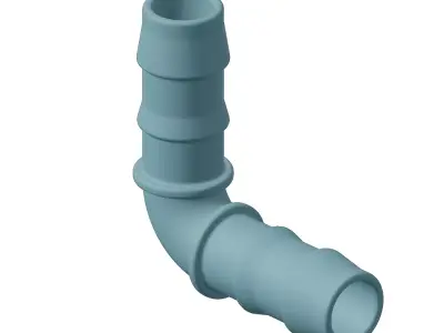Plastic Irrigation Pipe L Joint Toy 3D model