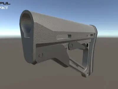 Magpul CTR-Compact Low-poly 3D model