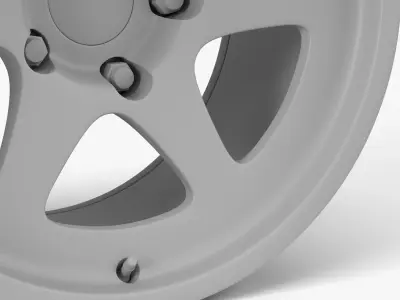 Momo Heritage 6 Wheel Low-poly 3D model