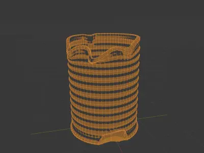 Tin cans Low-poly 3D model
