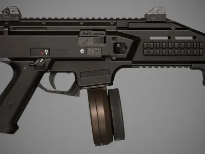 CZ Scorpion Low-poly 3D model