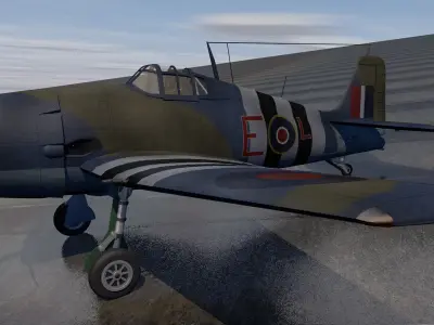 Grumman Hellcat Mk-1 - RN 3D model