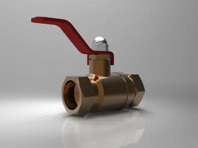 Ball valve Free 3D model