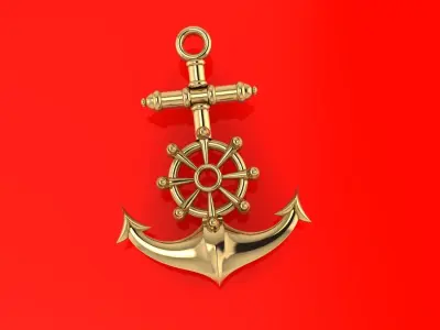 anchor pendant 3D print model order