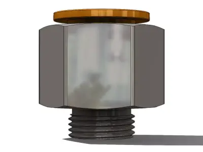 Conexao para Tubos SMC KQ2H16 G03N Tube Connection 3D model