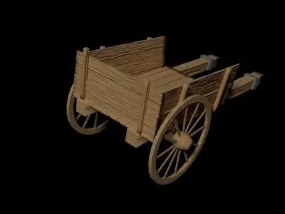 Old cart Free 3D model purchase