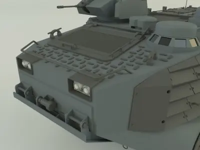 AAV7A1 Assault Amphibious Vehicle 3D model