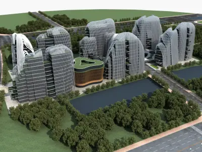 Office Building 3D model 424