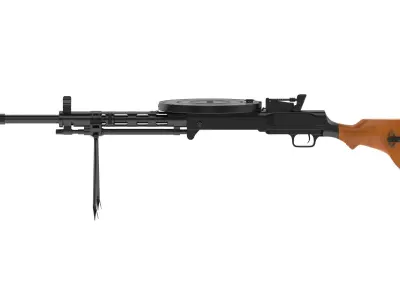 Degtyaryov machine gun  3D model
