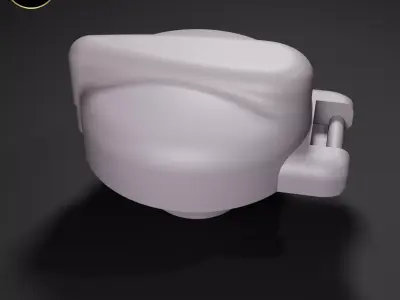 Little Tikes Petrol Gas Cap with Hinge Replacement Part 3D print model