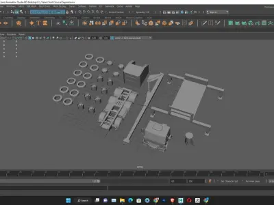 STL printable truck 3D print model 3D print model