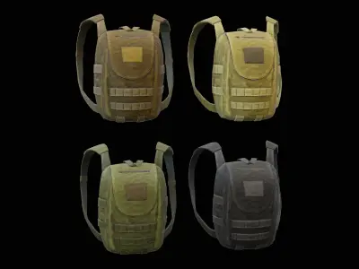 Backpack Low-poly 3D model purchase