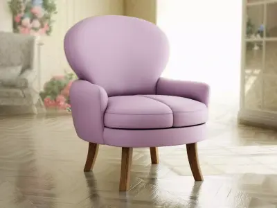 Furniture Accent Chairs Bohemian 005 Low-poly 3D model