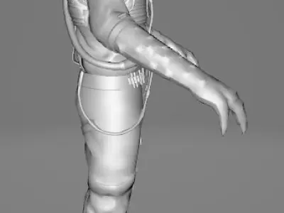 STAR WARS Bossk - Low Poly Game - Battlefield FBX MODEL Low-poly 3D model