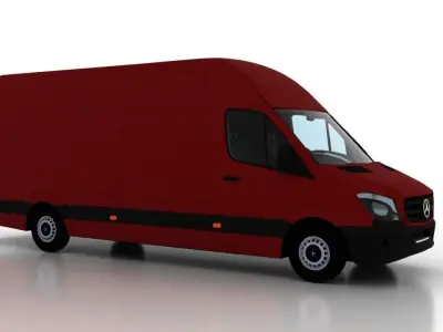Mercedes Benz Sprinter L4H3 2015 Cargo UK 3D model