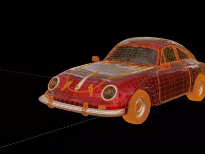 Porsche 356 Coupe 3D model by nickyreignz