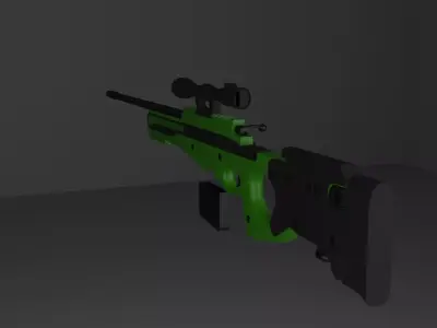 Arctic Warfare Magnum - AWM Free 3D model