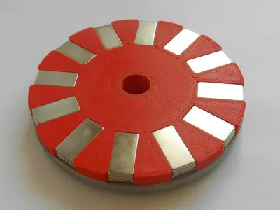 Rotor 3 phase electric generator Free 3D print model
