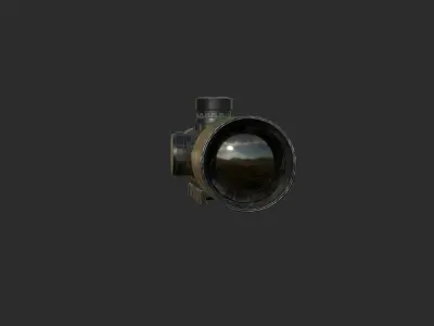 Weapon - Scope - 09 - LongRangeScope Low-poly 3D model