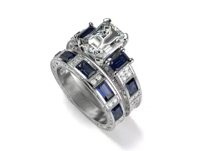 Antique Set Ring 3D print model