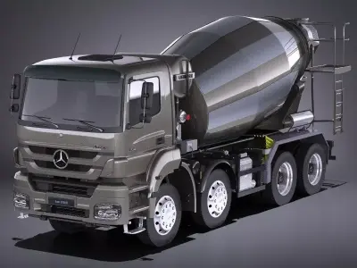 Mercedes-Benz Axor 3240B Cement Mixer 2017 VRAY 3D model