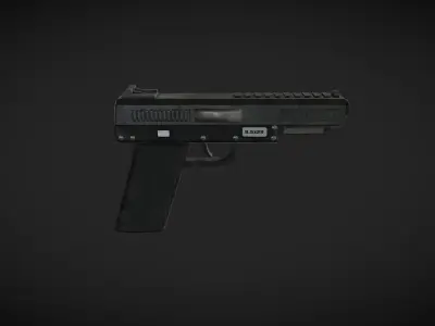 Handgun Low-poly 3D model buy