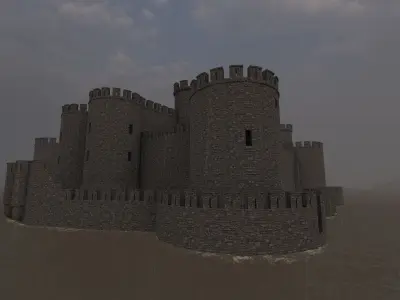 Basic Medieval Castle 3D model purchase
