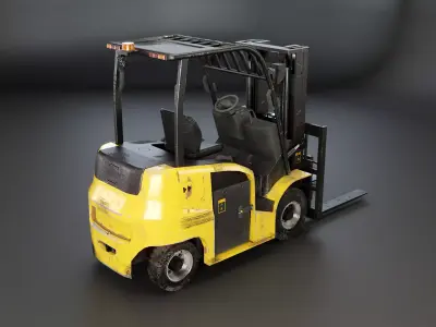 Used Modern Electric Forklift Low-poly 3D model