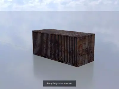 Rusty Cargo-Containers all Versions 3D Model Pack