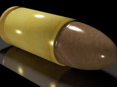 9x19mm Round 3D model