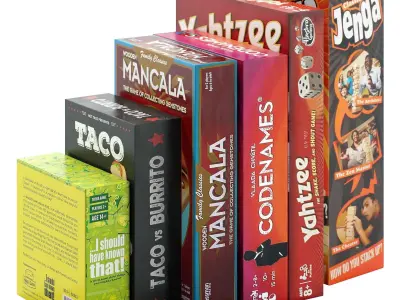 Board Games Pack 3 3D model