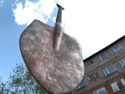 Shovel -- PBR -- Game Ready Asset  Free low-poly 3D model