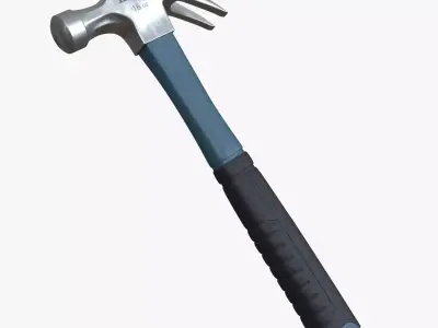 Hammer tool with handle 3D model