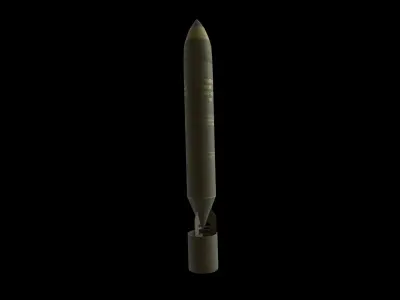 armor piercing bomb 02 3D model