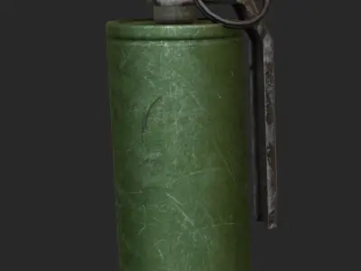 smoke grenade Low-poly 3D model